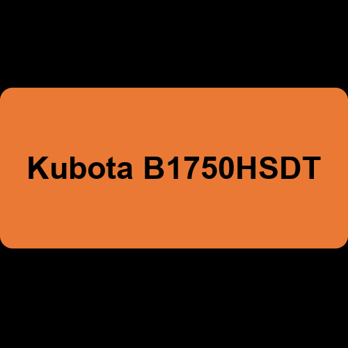 Kubota B1750HSDT